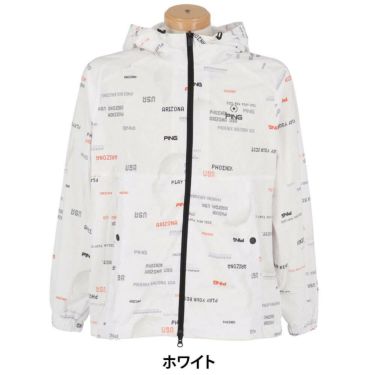 ピン PING　メンズ 撥水 EARTHプリント 長袖 フーディーブルゾン 621-4120103　2024年モデル 詳細5