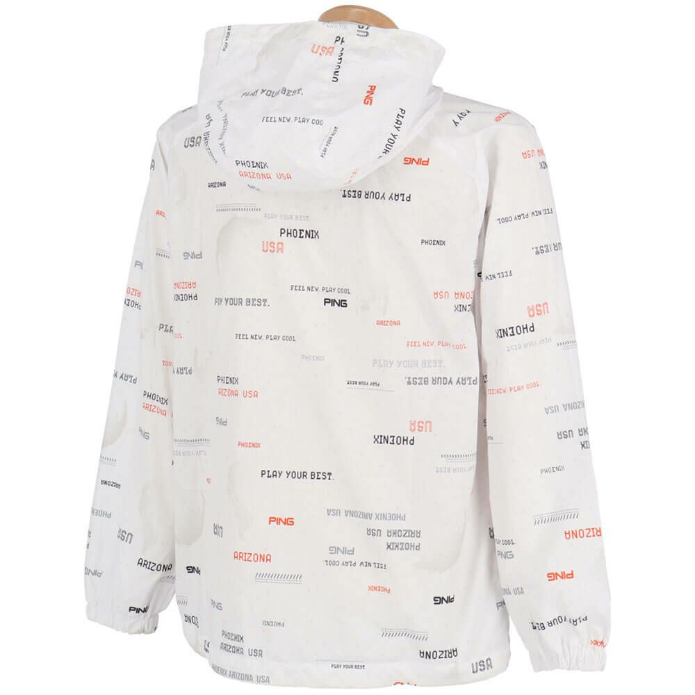 ピン PING　メンズ 撥水 EARTHプリント 長袖 フーディーブルゾン 621-4120103　2024年モデル 詳細6