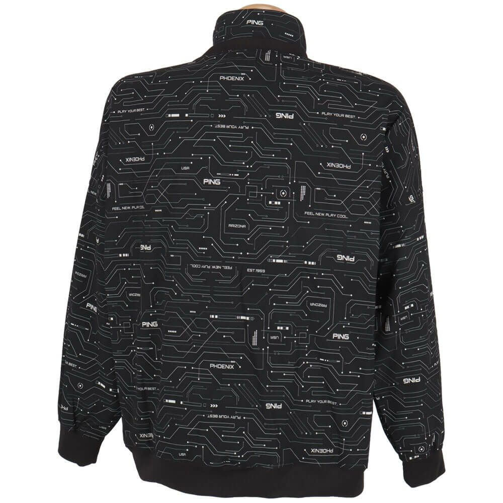 ピン PING　メンズ 総柄 リップストップ ツインブルゾン 621-4120201　2024年モデル 詳細3