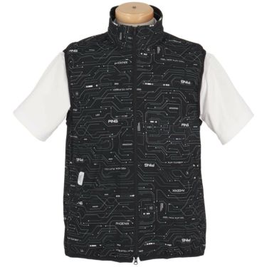 ピン PING　メンズ 総柄 リップストップ ツインブルゾン 621-4120201　2024年モデル 詳細5