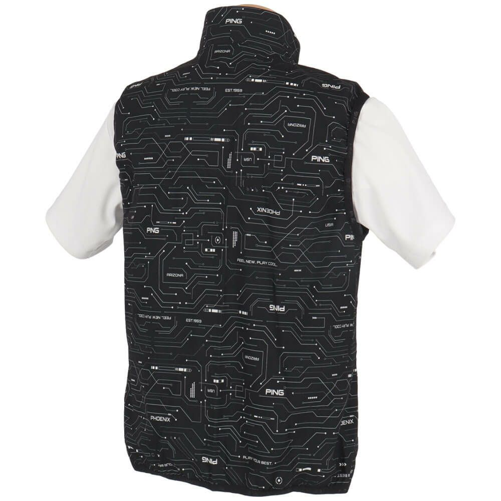 ピン PING　メンズ 総柄 リップストップ ツインブルゾン 621-4120201　2024年モデル 詳細6