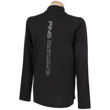 ピン PING　メンズ ロゴプリント ストレッチ 長袖 ハイネックシャツ 621-4166103　2024年モデル 詳細3