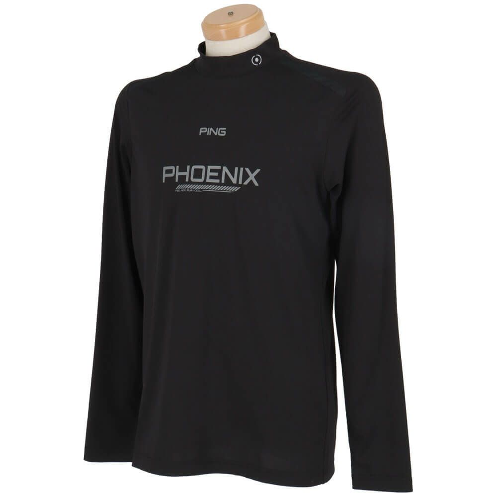 ピン PING　メンズ ロゴプリント ストレッチ 長袖 ハイネックシャツ 621-4166103　2024年モデル 詳細4