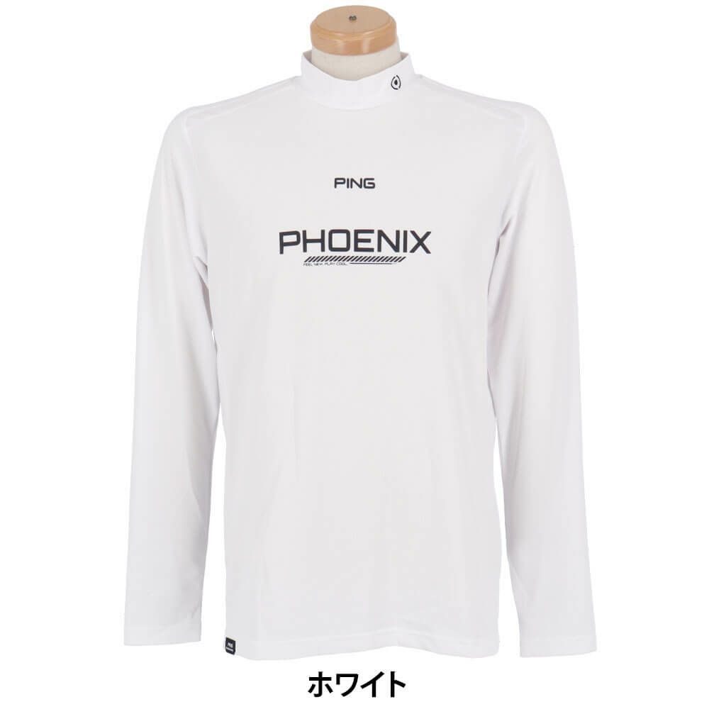 ピン PING　メンズ ロゴプリント ストレッチ 長袖 ハイネックシャツ 621-4166103　2024年モデル 詳細5