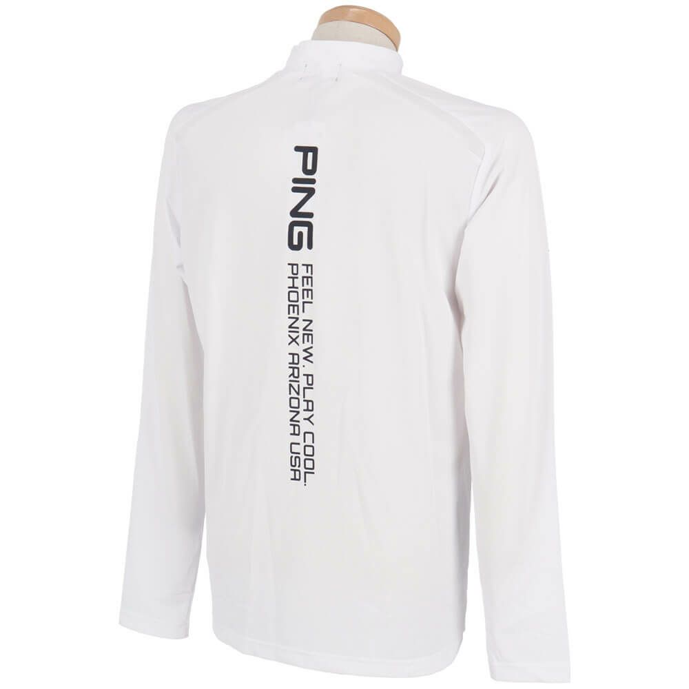 ピン PING　メンズ ロゴプリント ストレッチ 長袖 ハイネックシャツ 621-4166103　2024年モデル 詳細6