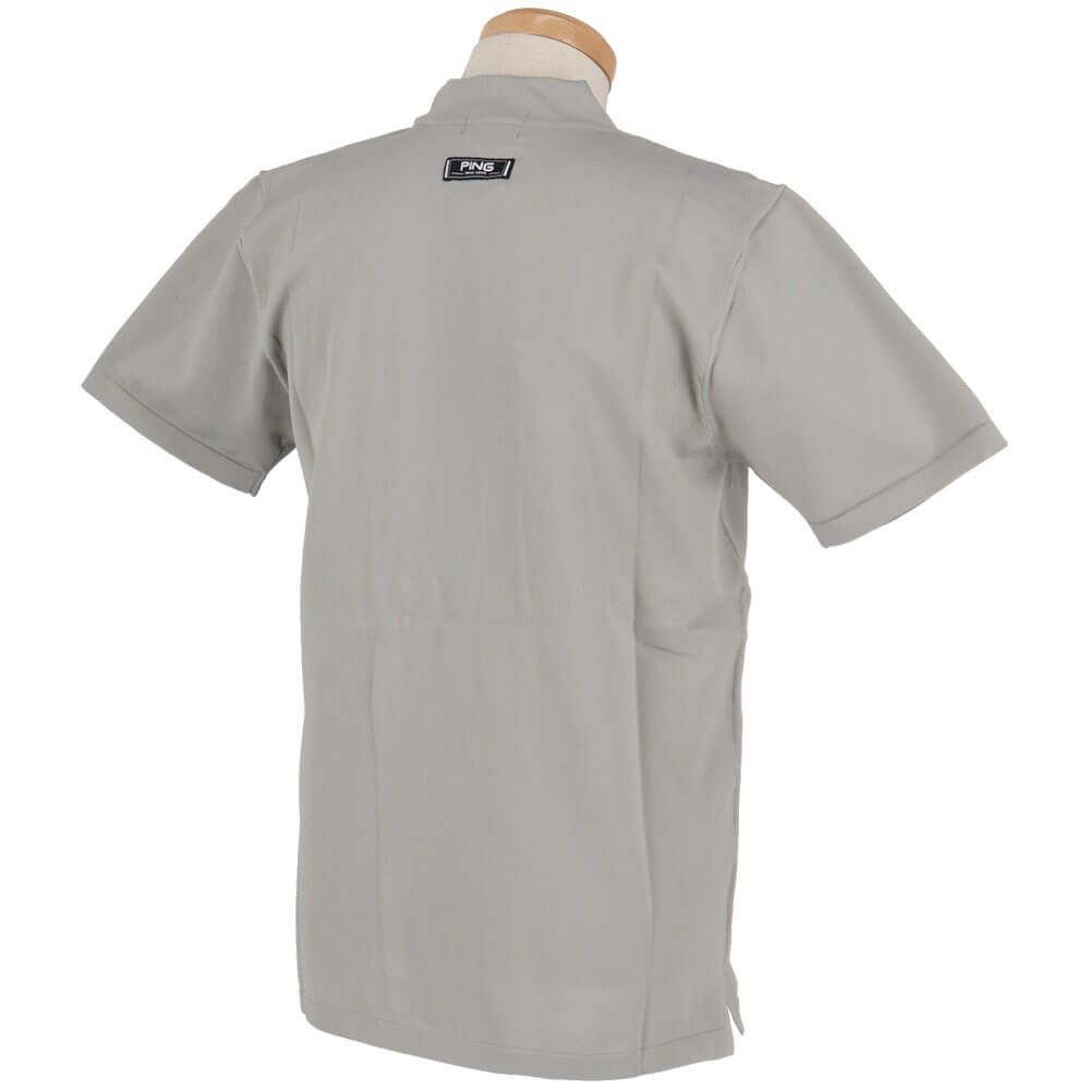 ピン PING　メンズ Mr.PING ジャカード 半袖 ハイネック ニットシャツ 621-4172203　2024年モデル 詳細6