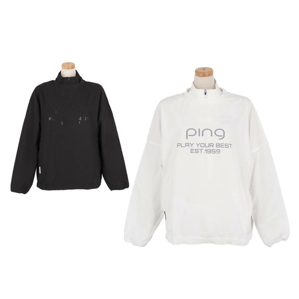 ピン PING　レディース ロゴプリント リップストップ ツインブルゾン 622-4120200　2024年モデル 詳細1