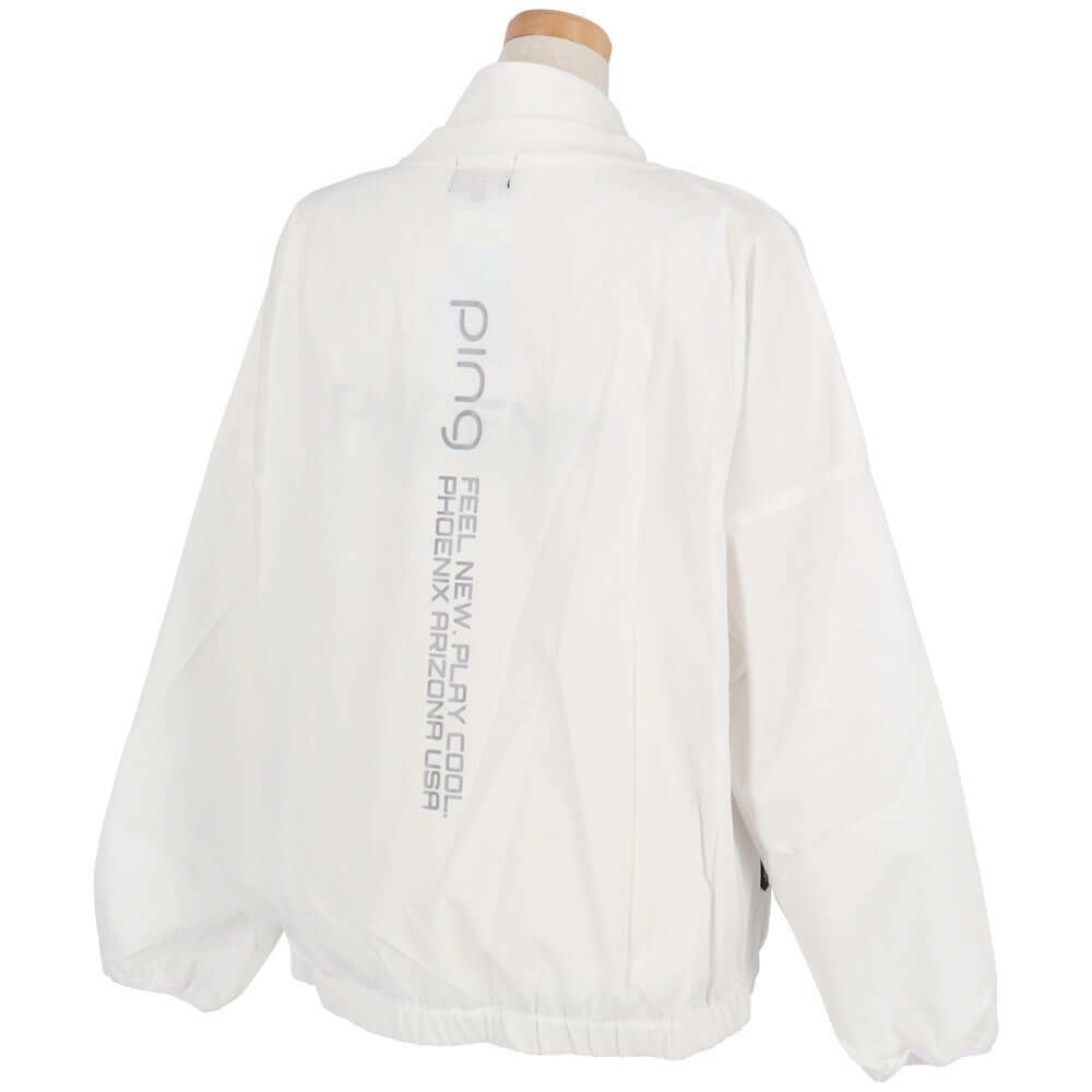 ピン PING　レディース ロゴプリント リップストップ ツインブルゾン 622-4120200　2024年モデル 詳細3