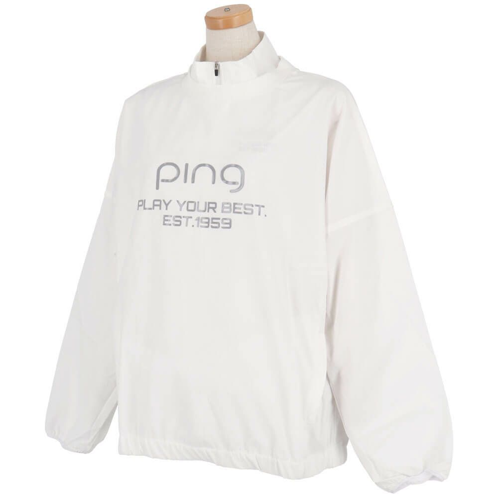 ピン PING　レディース ロゴプリント リップストップ ツインブルゾン 622-4120200　2024年モデル 詳細4
