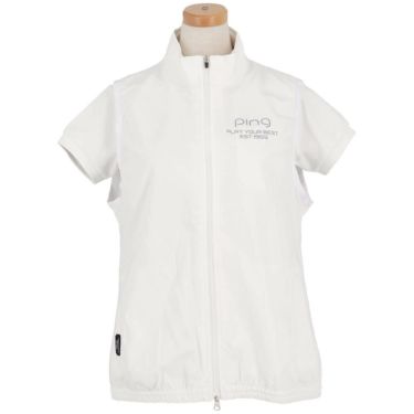 ピン PING　レディース ロゴプリント リップストップ ツインブルゾン 622-4120200　2024年モデル 詳細5