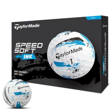 テーラーメイド　SPEED SOFT INK 2024年モデル ゴルフボール　1ダース（12球入り）　ブルー