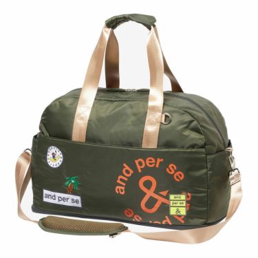 アンパスィ and per se　レディース ボストンバッグ AFS7215 65 カーキ　2025年モデル カーキ