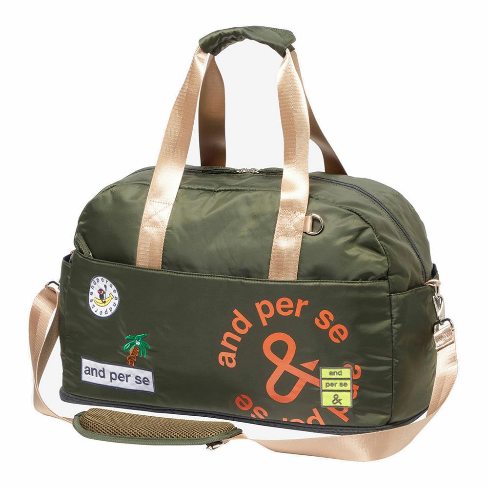アンパスィ and per se　レディース ボストンバッグ AFS7215 65 カーキ　2025年モデル カーキ