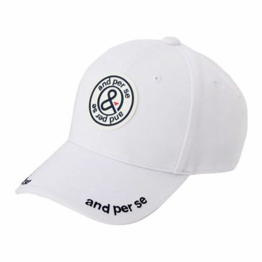 アンパスィ and per se　メンズ キャップ AUS8415 10 ホワイト　2025年モデル 詳細1