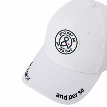アンパスィ and per se　メンズ キャップ AUS8415 10 ホワイト　2025年モデル 詳細4