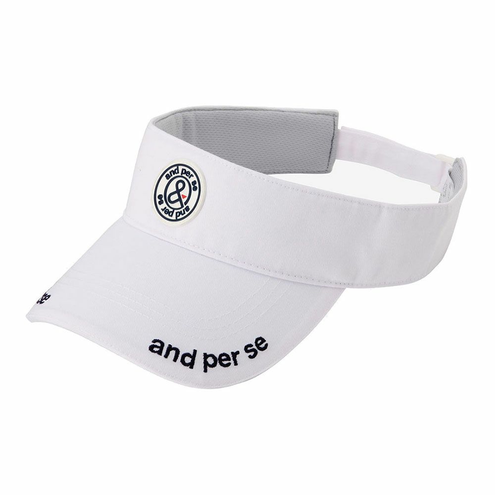 アンパスィ and per se　メンズ バイザー AUS8715 10 ホワイト　2025年モデル ホワイト
