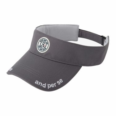 アンパスィ and per se　メンズ バイザー AUS8715 25 グレー　2025年モデル 詳細1