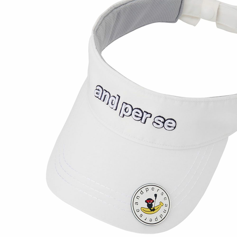 アンパスィ and per se　レディース バイザー AFS8715 10 ホワイト　2025年モデル 詳細4