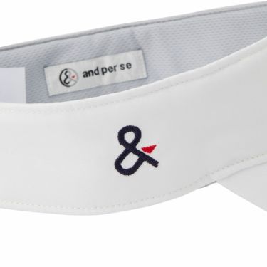 アンパスィ and per se　レディース バイザー AFS8715 10 ホワイト　2025年モデル 詳細7