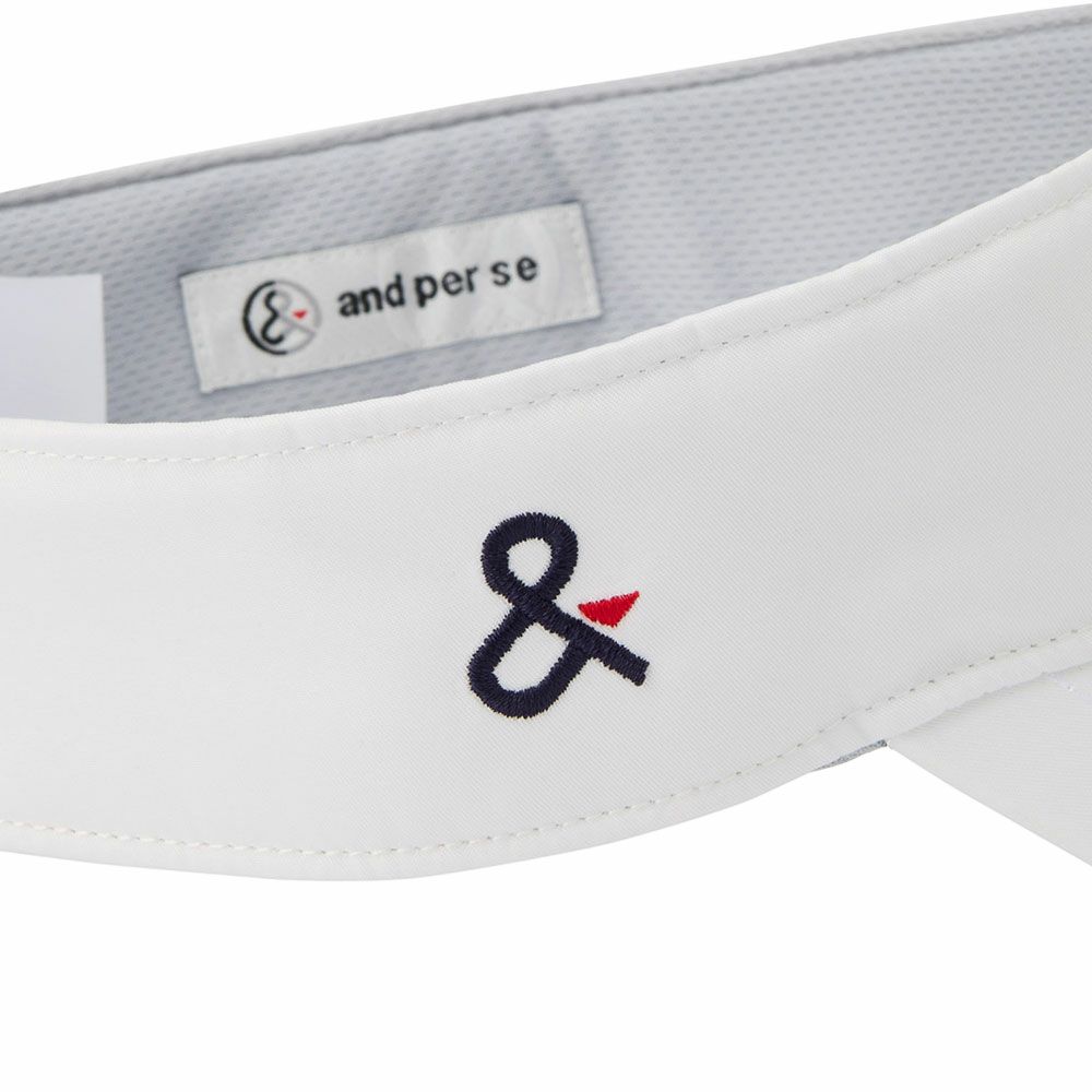 アンパスィ and per se　レディース バイザー AFS8715 10 ホワイト　2025年モデル 詳細7