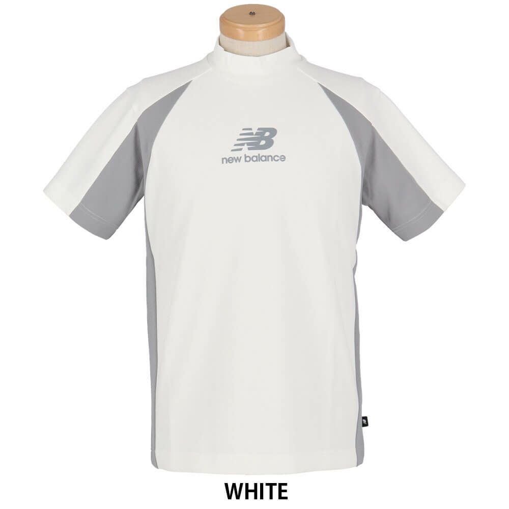 ニューバランスゴルフ　メンズ ロゴプリント 半袖 モックネックシャツ 012-5166001　2025年モデル 詳細4
