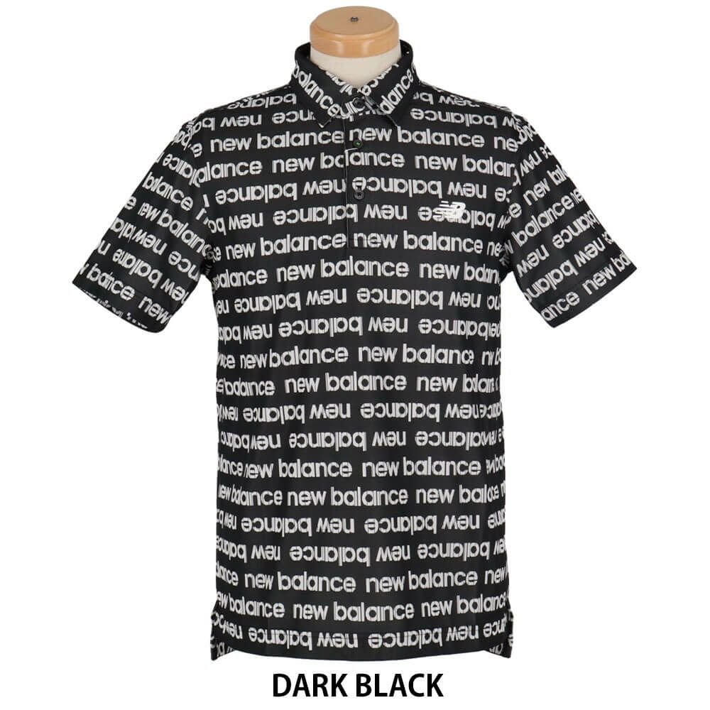ニューバランスゴルフ　メンズ 総柄 半袖 ロゴボーダー ポロシャツ 012-5168002　2025年モデル 詳細1