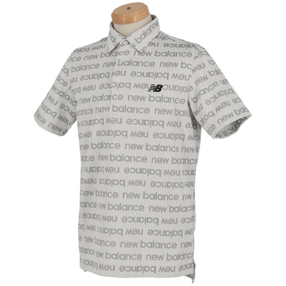 ニューバランスゴルフ　メンズ 総柄 半袖 ロゴボーダー ポロシャツ 012-5168002　2025年モデル 詳細6