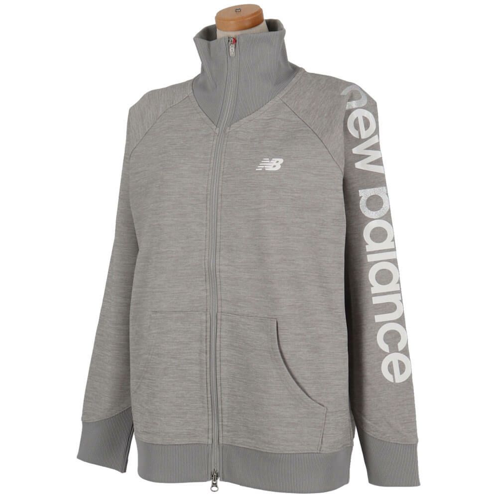 ニューバランスゴルフ　レディース ビッグロゴ 長袖 スウェット スタンドジップ ブルゾン 012-5162501　2025年モデル 詳細3
