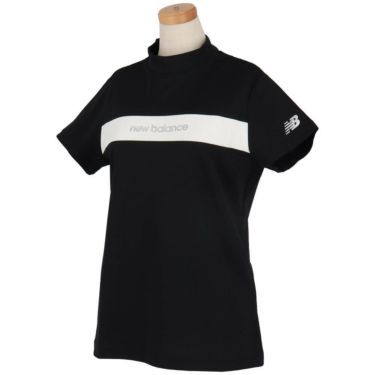 ニューバランスゴルフ　レディース ラインデザイン 半袖 モックネックシャツ 012-5166501　2025年モデル 詳細3