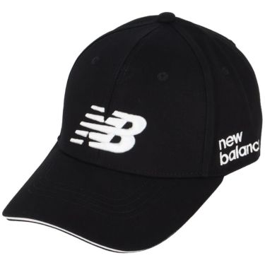 ニューバランスゴルフ　ロゴ刺繍 シックスパネル メンズ キャップ 012-4987005 010 BLACK　2025年モデル 詳細1