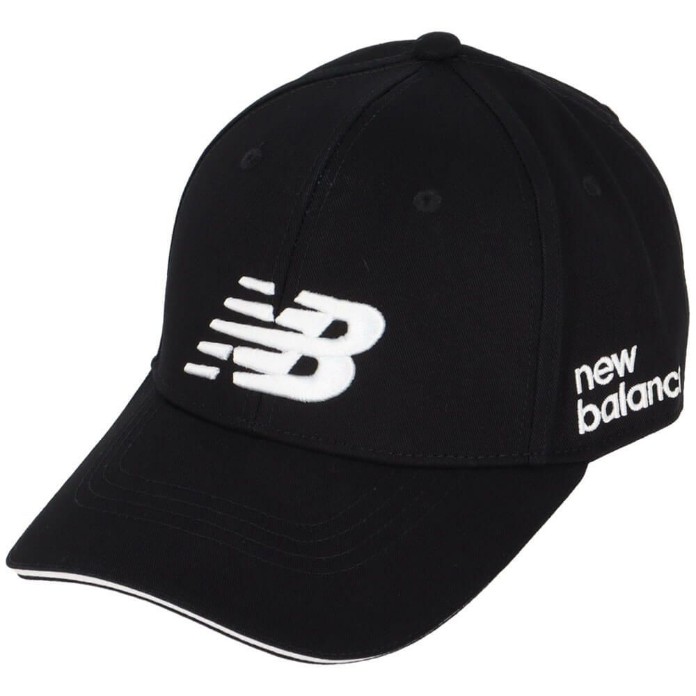 ニューバランスゴルフ　ロゴ刺繍 シックスパネル メンズ キャップ 012-4987005 010 BLACK　2025年モデル 詳細1