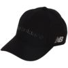 ニューバランスゴルフ　ロゴデザイン シックスパネル キャップ 012-5987001 010 BLACK　2025年モデル 詳細1