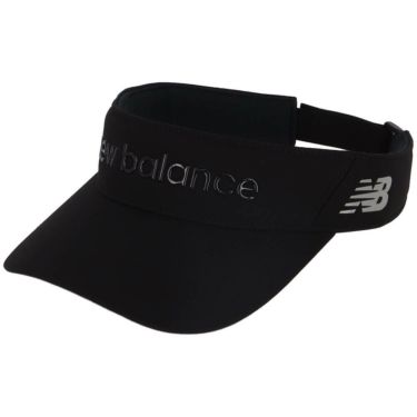 ニューバランスゴルフ　ロゴデザイン バイザー 012-5987002 010 BLACK　2025年モデル 詳細1