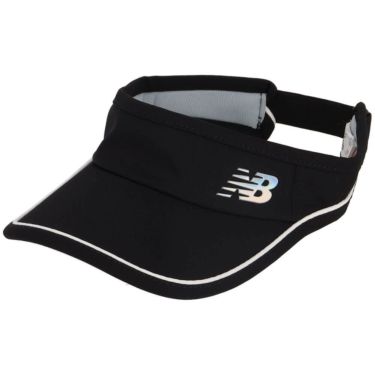 ニューバランスゴルフ　ロゴデザイン レディース バイザー 012-5987503 010 BLACK　2025年モデル 詳細1