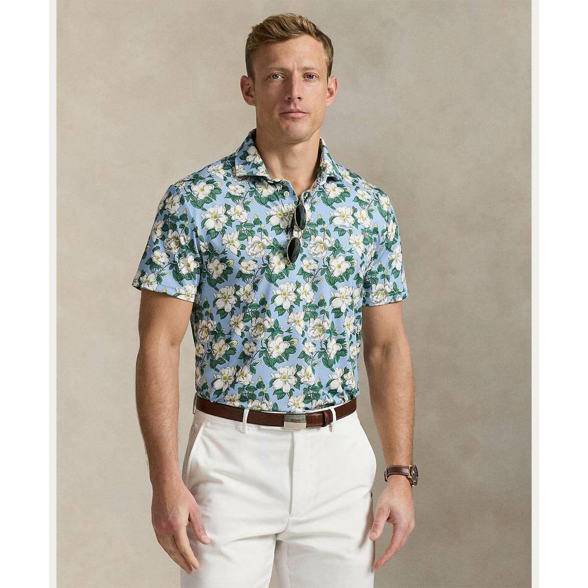 RLX GOLF　メンズ フラワープリントデザイン エアフロー 半袖 ポロシャツ　2025年モデル 詳細1