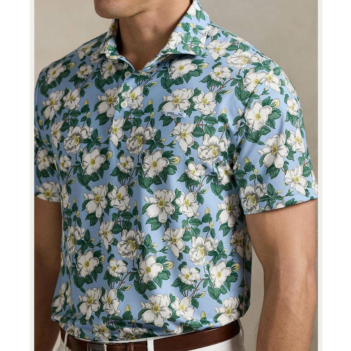 RLX GOLF　メンズ フラワープリントデザイン エアフロー 半袖 ポロシャツ　2025年モデル 詳細4