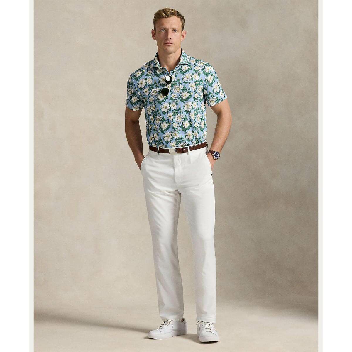 RLX GOLF　メンズ フラワープリントデザイン エアフロー 半袖 ポロシャツ　2025年モデル 詳細5