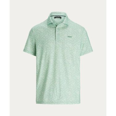 RLX GOLF　メンズ プリントデザイン エアフロー 半袖 ポロシャツ2025年モデル グリーン