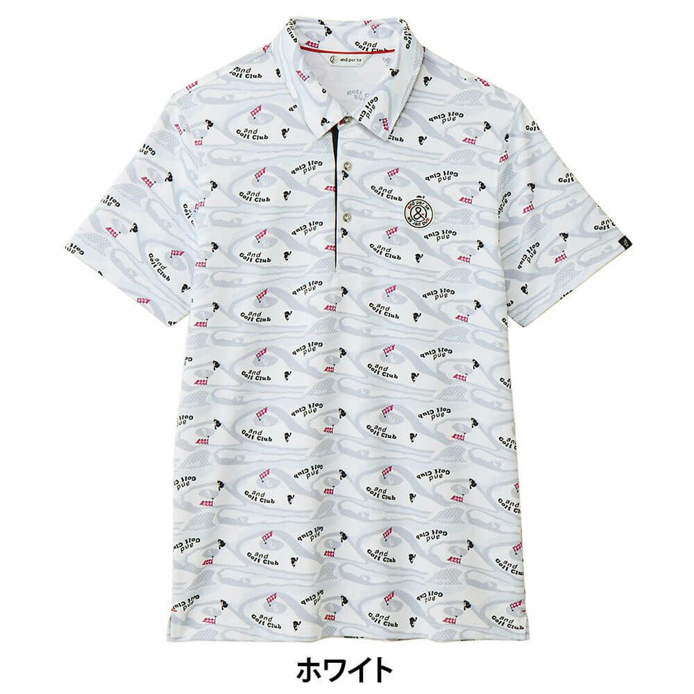 アンパスィ and per se　メンズ スイングドライディンプル 半袖 ポロシャツ AMS9625X2　2025年モデル 詳細2