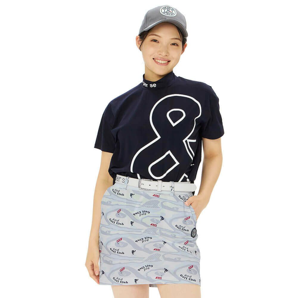 アンパスィ and per se　レディース リファインドライFIBO 半袖 モックネックシャツ AFS9515V5　2025年モデル 詳細4