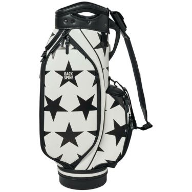 バックスピンゴルフ BACK SPIN! GOLF　BIG STAR TOUR ビッグスター ツアー キャディバッグ BSBD02C106 WHITE×BLACK　2025年モデル ホワイト×ブラック 詳細3
