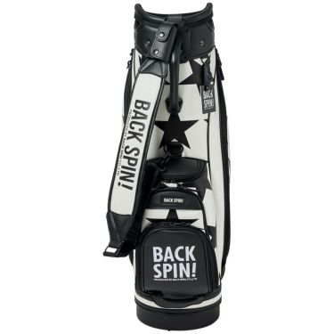バックスピンゴルフ BACK SPIN! GOLF　BIG STAR TOUR ビッグスター ツアー キャディバッグ BSBD02C106 WHITE×BLACK　2025年モデル ホワイト×ブラック 詳細4