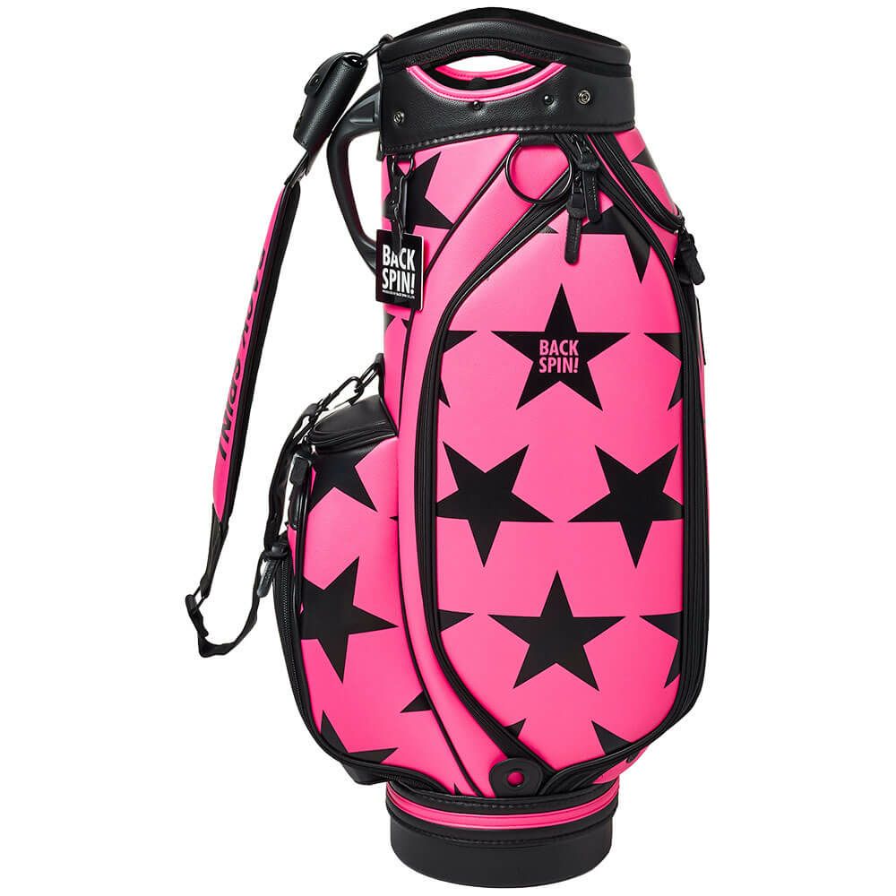 バックスピンゴルフ BACK SPIN! GOLF　BIG STAR TOUR ビッグスター ツアー キャディバッグ BSBD02C106 PINK×BLACK　2025年モデル ピンク×ブラック 詳細1