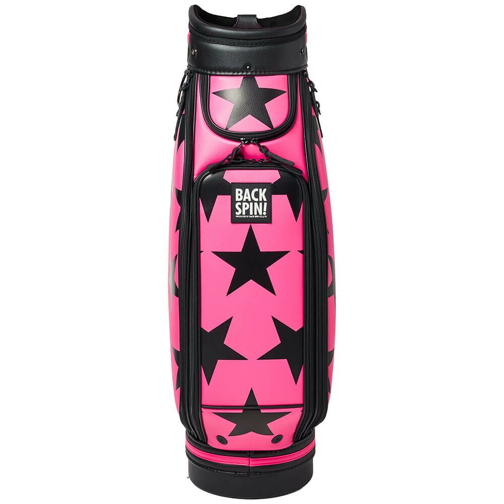 バックスピンゴルフ BACK SPIN! GOLF　BIG STAR TOUR ビッグスター ツアー キャディバッグ BSBD02C106 PINK×BLACK　2025年モデル ピンク×ブラック 詳細2