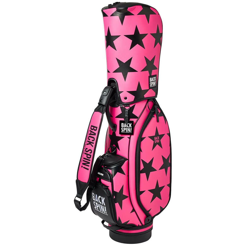 バックスピンゴルフ BACK SPIN! GOLF　BIG STAR TOUR ビッグスター ツアー キャディバッグ BSBD02C106 PINK×BLACK　2025年モデル ピンク×ブラック 詳細5