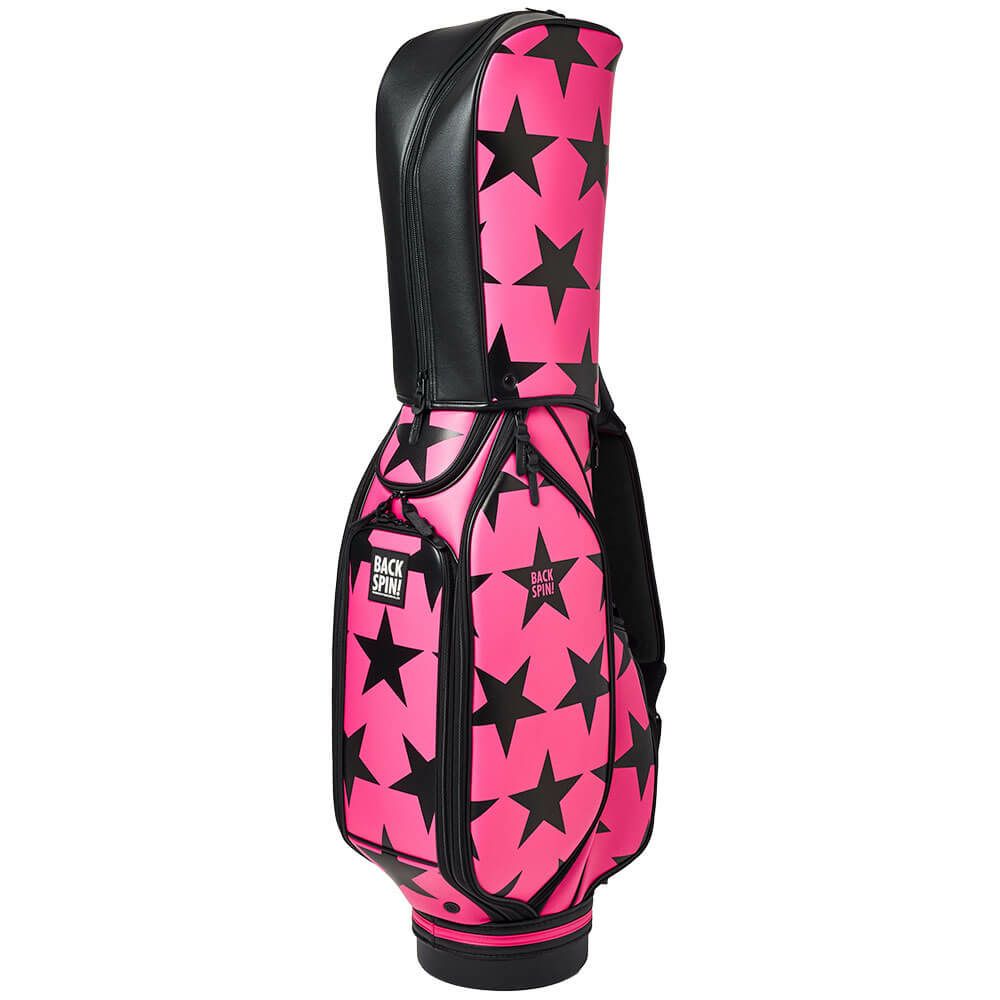 バックスピンゴルフ BACK SPIN! GOLF　BIG STAR TOUR ビッグスター ツアー キャディバッグ BSBD02C106 PINK×BLACK　2025年モデル ピンク×ブラック 詳細6