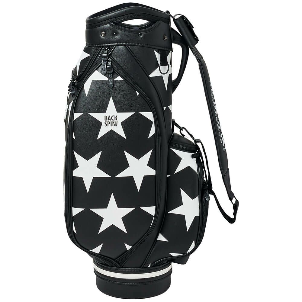 バックスピンゴルフ BACK SPIN! GOLF　BIG STAR TOUR ビッグスター ツアー キャディバッグ BSBD02C106 BLACK×WHITE　2025年モデル ブラック×ホワイト 詳細3