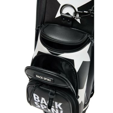 バックスピンゴルフ BACK SPIN! GOLF　BIG STAR TOUR ビッグスター ツアー キャディバッグ BSBD02C106 BLACK×WHITE　2025年モデル ブラック×ホワイト 詳細10