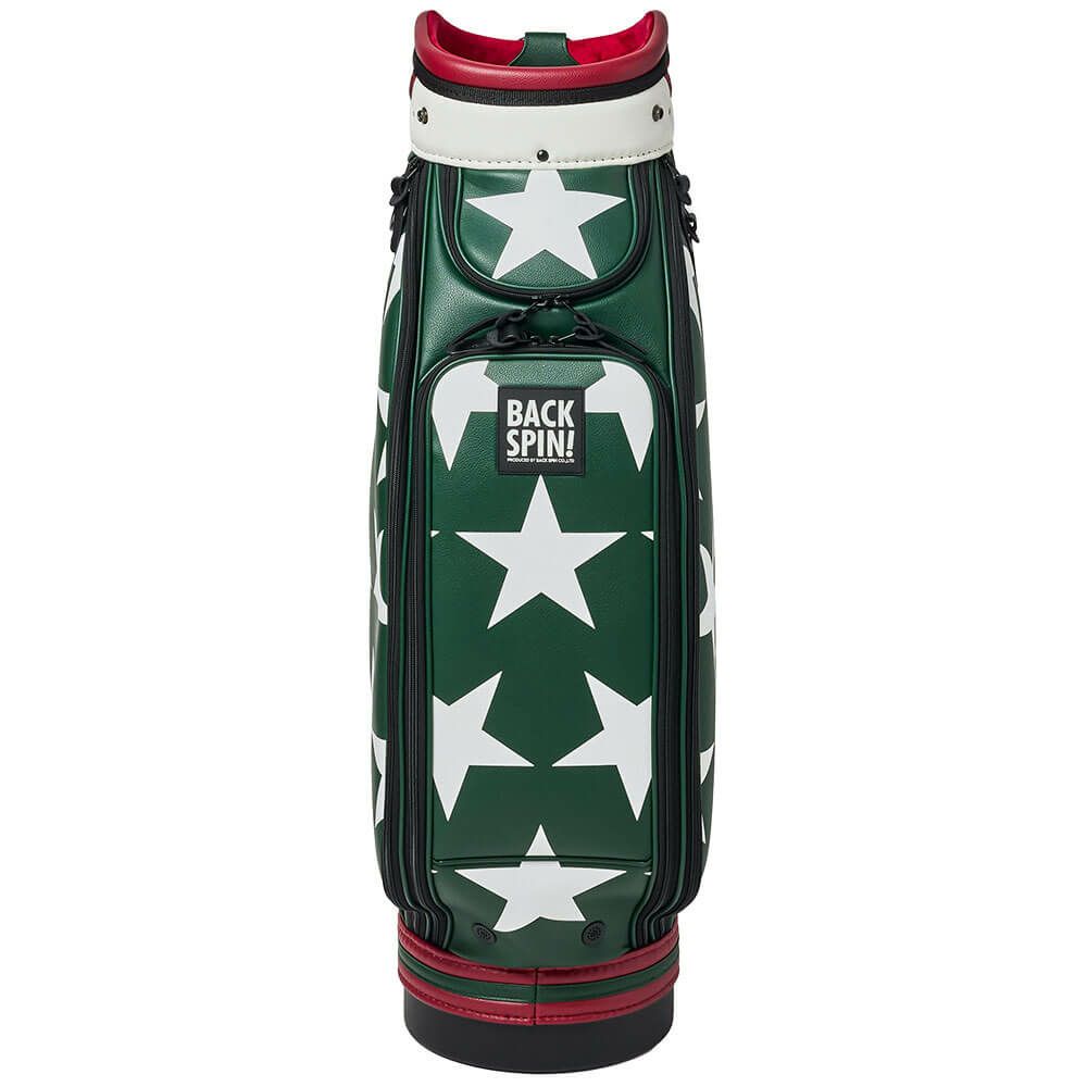 バックスピンゴルフ BACK SPIN! GOLF　BIG STAR TOUR ビッグスター ツアー キャディバッグ BSBD02C106 GREEN×WHITE　2025年モデル グリーン×ホワイト 詳細2