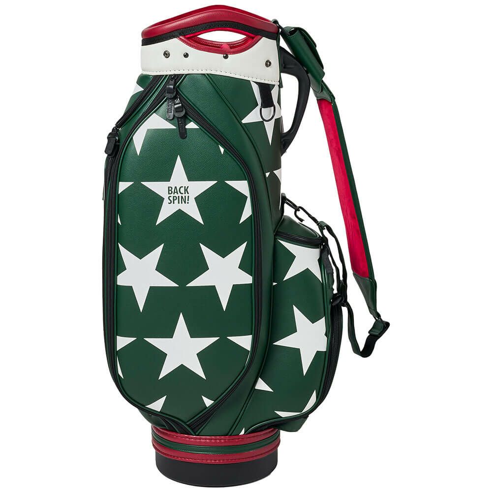 バックスピンゴルフ BACK SPIN! GOLF　BIG STAR TOUR ビッグスター ツアー キャディバッグ BSBD02C106 GREEN×WHITE　2025年モデル グリーン×ホワイト 詳細3